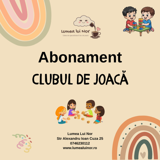 Abonament Loc de joaca - activitati copii Onesti Abonament Loc de joaca - activitati copii Onesti